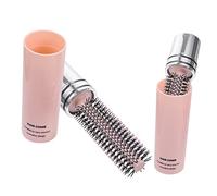 FOMIYES 2 Piezas Peine Rizador Portátil Cepillo De Pelo De Los Hombres Cepillo Para Secar El Cabello Cepillo Para Hombre Secador De Pelo Perder Botella De Almacenamiento Rosa Abs Modelado