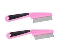 FOMIYES 2 piezas Peines Inoxidable Resistentes Peine de Dientes Antiestático para Caspa Mujeres Hombres y Profesional Cuidado Cabello y Cabelludo