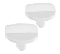 FOMIYES 2 Piezas Perilla Giratoria de Repuesto para Frigorífico y Congelador, Termostato de Plástico Blanco, Resistente y Portátil, Accesorio para Control de Temperatura