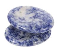 FOMIYES 2 Piezas Piedra De Descompresión Chakras Naturales Humidores Piedra Del Pulgar En Estrés Preocupación Piedra Mini Cristales Masaje Boda Jade Bola De Lavadora Piedra Natural