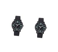 FOMIYES 2 Piezas Reloj Digital Clásico para Hombre Diseño y Resistente de Cuarzo Preciso para Negocios y Diario