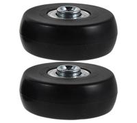 FOMIYES 2 Piezas Ruedas de Repuesto para Maletas Resistentes y Silenciosas con Rodamientos de Bolas de Ruedas Giratorias de Goma para Maletas de Cabina para Viajes y Recambio