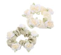 FOMIYES 2 Piezas Scrunchies de Flores Accesorios Elegantes para Peinados de para Recogidos y Con Diseño Floral Sofisticado Armónicos