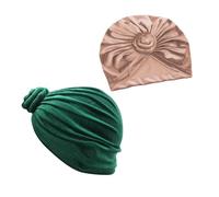 FOMIYES 2 Piezas Sombrero De Terciopelo Gorra De Béisbol Con Bling Gorro Gotico Pañuelo En La Cabeza Bohemio Turbanos Para El Cabello Para Mujeres Bufanda Poliéster Spandex