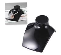 FOMIYES 2 Piezas Soporte Organizador Collares de Plástico Negro Exhibidor Joyería Resistente para Pendientes Collares y Colgantes para Hogar y