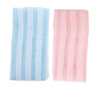 FOMIYES 2 Piezas Toallas Exfoliantes Para Baño Rectangulares Productos Limpieza Corporal Limpiadores Corporales Para Baño Para Exfoliar La Espalda La Ducha