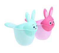 FOMIYES 2 Piezas Vaso de Enjuague para Baño Ñiño Diseño Animal para Lavado Suave Cabello Diversión Baño