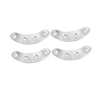 FOMIYES 2 Placas Metálicas para Tacones Zapatos Hombre Reparación Protector Antidesgaste Fácil Instalación para Senderismo y Uso Diario