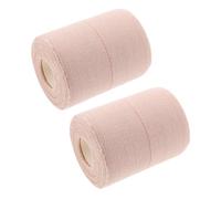 FOMIYES 2 Rollos vendaje de entrenamiento deportivo vendas elásticas rodilleras envolturas para la cabeza bandas elasticas cinturones elasticos vendajes cohesivos de algodón cinta elástica