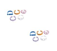 FOMIYES 2 Series Anillos Geométricos Abiertos De Aleación Para Mujer Asortidos Anillos Irregulares De Diseño Joyería De Moda Femenina 5 Piezas*2