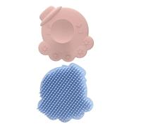 FOMIYES 2 Uds Cepillo De Baño Esponja De Esponja Vegetal Peine De Champú Depurador Corporal De Silicona Hombres Que Sostienen Cepillos De Ducha Depurador De Limpieza Facial Cepillo