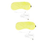 FOMIYES 2 Uds De Vapor Para Ojos Compresa Fría Térmica Para Ojos Cubierta Para Dormir Laxitave Para Ojos USB Termostática Para Ojos Masajeador