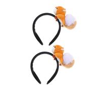 FOMIYES 2 Uds Lindas Diademas De Ardilla Diademas De Animales De Dibujos Animados Para Disfraces De Fiesta Cosplay Adorables Cierres De Pelo De Animales Accesorios Para El Cabello