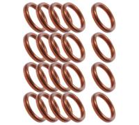 FOMIYES 20 Juntas de Brida para Coche de Cobre Dorado, Alta Dureza y Resistentes, Repuestos Ideales para Reemplazo y Reparación DIY del Sistema de Escape