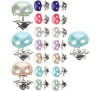 FOMIYES 20 Piezas Camisa Abotonada sin Costuras Botones Decorativos para Ropa Botones de Alfiler Perlas Sintéticas para Camisa Vaqueros y Manualidades Color Aleatorio