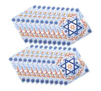 FOMIYES 20 piezas Servilletas Desechables de Papel Suave para Fiestas Hanukkah Unidades con Diseño Menorá para Celebraciones Judías y Cócteles Festivos
