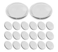 FOMIYES 20 Piezas Silicone Lash Glue Tray Pads Reusable Eyelash Extension Holder Soft Nonirritant Large For Precise Application And Professional Use