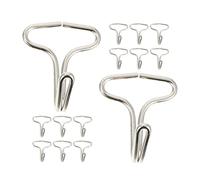 FOMIYES 200 Ganchos Metálicos para Fundas de Asientos de Coche Clips de Fijación Resistentes para Alfombrillas Compatible Cintas 2 CM Accesorios Prácticos para Coche Uso