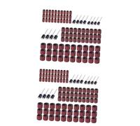 FOMIYES 204 Piezas Kit De De Lijado Kits De Modelos De Metal Herramientas Rotativas La Premonición Bandas De Lijado Para Madera Accesorios De Taladro Llavero Macaron Herramientas