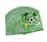 FOMIYES 20piezas Servilletas Desechables De Fútbol Para Fiestas Para Cumpleaños Eventos Deportivos y Reuniones Familiares Diseño Único y Material