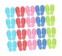 FOMIYES 24 pares EVA Zapatillas Desechables de Espuma Ligeras y Portátiles para Pedicura y Spa Cómodas y Transpirables para Salón y Uso Casa Color Aleatorio Color Aleatorio
