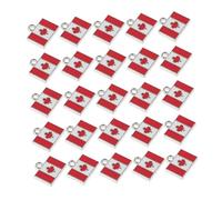 FOMIYES 25 Piezas Colgantes Maple Leaf Esmalte Vibrante Colgantes para Manualidades Joyería DIY Pulseras Collares Llaveros Souvenir Canadá