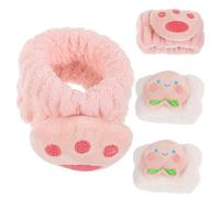 FOMIYES 2pares Wristbands Absorbent Face Wash Bands for Skincare and Sports Soft Comfortable Elastic Design Cat Paw and Patterns