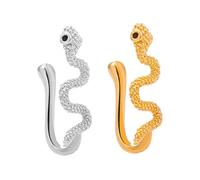 FOMIYES 2piezas Anillos Nasales Falsos Clip para Nariz Sin Perforación Joyería Nasal para Mujer Diseño Cómodo y Seguro para Fiestas y Eventos