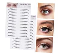 FOMIYES 2piezas Ceja Artificial Efecto Pelo Pegatinas Transferencia Cejas Varios Días Para Hombres y Mujeres