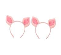 FOMIYES 2piezas Diademas Orejas De Cerdito Rosa Lindo Para Fiesta Disfraz De Cerdo Accesorios De Moda Para Disfraces De Cerdo Festejos De Pascua