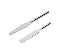 FOMIYES 2piezas Espátulas Inoxidable Para Uñas Herramientas De Manicura Accesorios Para Combinar Colores Mango Antideslizante Diseño Quitaesmalte