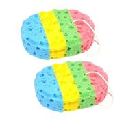 FOMIYES 2piezas Esponjas De Baño Ovaladas Colores Esponja De Baño Ducha Natural Exfoliante