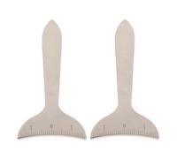 FOMIYES 2piezas Herramienta De Medición De Ojos De Acero Inoxidable Para Medir El Contorno Del Ojo Distancia Pupilar Ruler y Evaluación De Bolsas Oculares