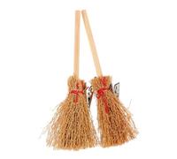 FOMIYES 2piezas Horquillas de Escoba de Bruja Pequeñas Horquillas para Halloween Accesorios de Cosplay para Fiestas de Disfraces y Decoración de Escoba Voladora