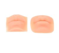 FOMIYES 2piezas Molde de Labios de Silicona Realista para Tatuajes y Maquillaje con Esquinas Cuadradas y Redondas para Entrenamiento de Labios