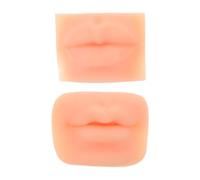 FOMIYES 2piezas Molde de Labios Silicona para Practicar Maquillaje Labios Falsos para Tatuajes con Esquinas Cuadradas y Redondas Modelo de Partes del Cuerpo Humano para Entrenamiento