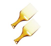 FOMIYES 2piezas Peines Afro De Plástico Dientes Anchos Peine Para Trenzar y Peinar El Cabello Rizado Cuidado Del Cabello Afro