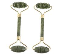 FOMIYES 2piezas Rodillo De Jade Facial y Gua Sha Para Masaje Facial y Cuidado Herramienta De Raspado Natural Para Relajación y Circulación