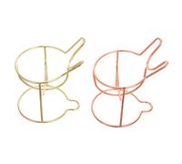 FOMIYES 2piezas Soporte De Esponja De Metal Para Maquillaje Organizador De y Brochas Estante De Secado Para Esponjas De Maquillaje Diseño Chic y Para Mantener Tocador Organizado