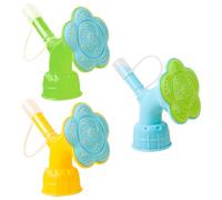 FOMIYES 3 Boquillas Rociadoras para Botellas de Agua, Tapas de Riego para Jardinería, Cabezal de Regadera Ajustable para Flores y Bonsáis, Diseño en Forma de Girasol, Colores Verde, Azul