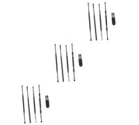 FOMIYES 3 Juegos herramienta de oído ear wax cleaner earwax cleaner kit de limpieza de oídos removedor de cera del oído herramientas de selección de cera de oído púas de oreja Black
