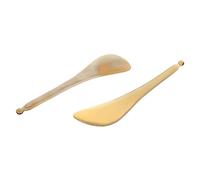 FOMIYES 3 Juegos Palo De Tendón Masaje Espalda Masajes Pies Facial Massager Tablero De Cuerno Guasha Herramientas Manuales Barras De Masaje Ocular Placas De Raspado Cuernos 2 Piezas * 3