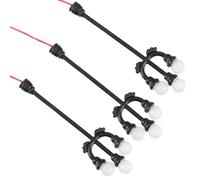 FOMIYES 3 Mini Farolas De Jardín Estilo Europeo para Mesa De Arena, Modelo Lámpara De Paisaje Retro, Iluminación 2 Pilas AA, Decoración DIY para Manualidades Artísticas