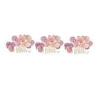 FOMIYES 3 Peinetas Elegantes Para Novia Para Bodas Fiestas Flores Tocados Accesorios Para El Cabello De Novia Peine Lateral Cómodo.