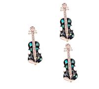 FOMIYES 3 Piezas Broche de Violín de Esmalte Pin Creativo Retro para Accesorios Broche para Chaquetas
