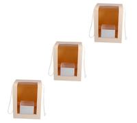 FOMIYES 3 Piezas Caja De Flores De Decoración De Boda Novia Mini Cosas Ramo De Flores De Papel De Papel De La Ventana De Visualización Cajas De Transparentes El Plastico