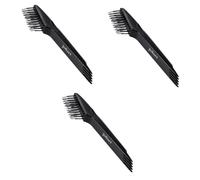 FOMIYES 3 Piezas cepillo de limpieza de peine cabello cepillo para limpiar limpieza doméstica Herramienta de limpieza de cepillos Práctico limpiador de cepillos limpiador de pinceles Black