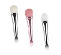 FOMIYES 3 Piezas cepillo máscara pincel facial Pincel para Facial aplicador maquillaje mini herramientas brocha maquillaje cucharas para remover crema facial