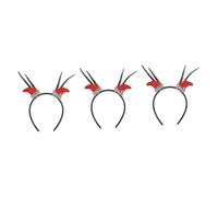 FOMIYES 3 Piezas Diadema de Halloween con Cuernos Rojos y Accesorio para Cosplay y Decoración de Fiesta Reutilizable y para Tipo de Cabello