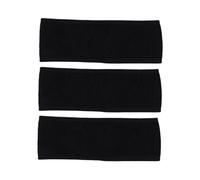 FOMIYES 3 Piezas Diademas Ajustables Negras para Lavado Facial y Maquillaje de Bandas de Pelo para Ducha y Diario Accesorio Cómodo y Transpirable para Mujeres y Niñas